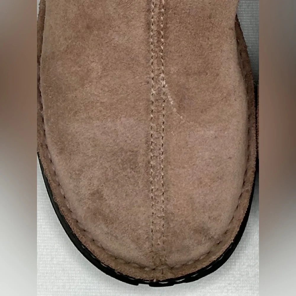 Polo Sport Ralph Lauren Dusty Pink Boots Sued Sherpa Lining Mid‎ Calf Sz 8